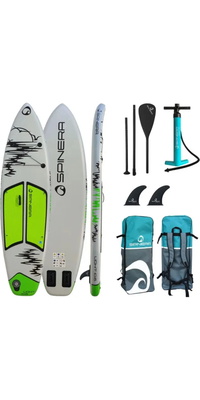 Ensemble ISUP Spinera Light 10'6 2026 Avec Pagaie En Aluminium, Leash, Pompe Et Sac SP-SUP-LI25-106 - Gris / Vert