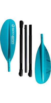 2026 Spinera Performace Fibre De Verre 5 Pièces 240cm Kayak Paddle SP-K-PAD-FIB-TE - Teal