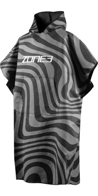 2026 ZONE3 Peignoir à Langer En Microfibre OW25UMFP104 - Black / Gris