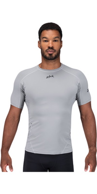 2026 Zhik Mens Eco Spandex LT Short Sleeve Baselayer Top DTP-0167-M-PLT - Platinum
