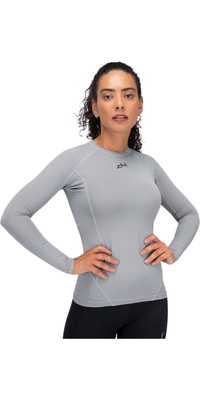 2026 Zhik Femmes Eco Spandex LT Long Sleeve Baselayer Top DTP-0163-W-PLT - Platinum