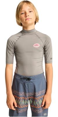 2026 Billabong Enfants Réédition Du Gilet En Lycra à Manches Courtes EBBWR03009 - Pewter