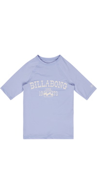 2026 Billabong Enfants Débardeur En Lycra à Manches Courtes Surf Dayz EBGWR03004 - Twilight Blue