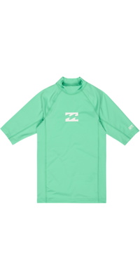 2026 Billabong Enfants Débardeur En Lycra à Manches Courtes « Waves All Day » EBBWR00101 - Acid Green