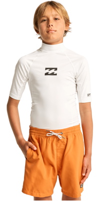 2026 Billabong Enfants Débardeur En Lycra à Manches Courtes « Waves All Day » EBBWR00101 - White