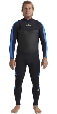 2026 Billabong Hommes Oscillator Natural 3/2mm Chest Zip Combinaison Néoprène 24AW193515 - Royal