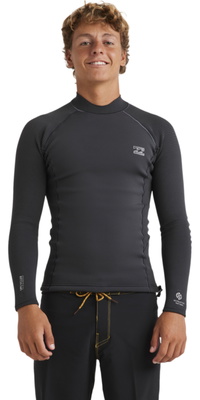 2026 Billabong Hommes Revolution Veste à Manches Longues Naturelle 24AW191522 - Graphite