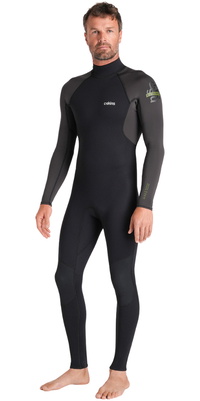 2026 C-Skins Hommes Nuwave Element 3/2mm Back Zip Combinaison N&eacute;opr&egrave;ne C-NEL32STM - Black / Meteor / Olive