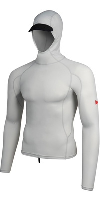 2026 Florence Marine X Hommes Gilet à Capuche En Lycra à Manches Longues FMSS00030 - Silver