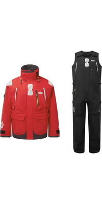 2026 Gill OS1 Ocean Combinaison De Voile OS14JOS14T - Rouge / Black