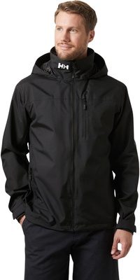 2026 Helly Hansen Mens Crew Hooded Sailing Jacket 2.0 34443 - Black