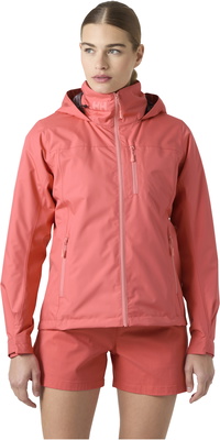 2026 Helly Hansen Femmes Crew Veste Intermédiaire à Capuche 2.0 34447 - Sunset Pink