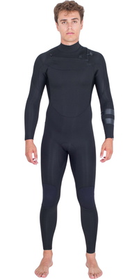 2026 Hurley Hommes Air 3/2mm Chest Zip Combinaison N&eacute;opr&egrave;ne MFS0013312 - Black