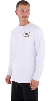 2026 Hurley Hommes Gilet Lycra à Manches Longues Regular Bolud MLEU00004 - White