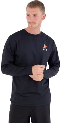 2026 Hurley Hommes Débardeur Lycra à Manches Longues Regular Flamengue MLEU00006 - Black