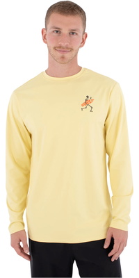 2026 Hurley Hommes Débardeur Lycra à Manches Longues Regular Flamengue MLEU00006 - Nectarine