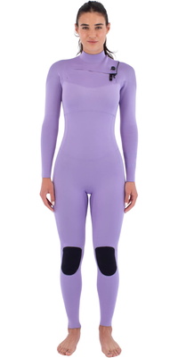 2026 Hurley Femmes Air 3/2mm Chest Zip Combinaison Néoprène WFS0013312 - Lavander