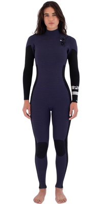 2026 Hurley Femmes Plus 3/2mm Chest Zip Combinaison Néoprène WFS0012302 - Vintage Iris