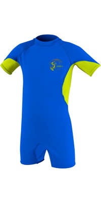 2026 O'Neill Enfants Combinaison Anti-UV Basic Skins 5712B - Pacifique / Citron Vert / White