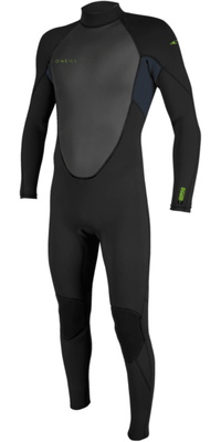 2026 O'Neill Junior Reactor-2 3/2mm Back Zip Wetsuit 5044B - Black / Slate