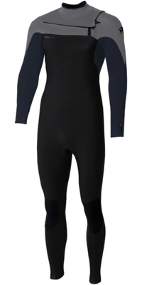 2026 ONeill Hommes Epic 3/2mm Chest Zip Combinaison N&eacute;opr&egrave;ne 5646 - Black / Slate / Smoke