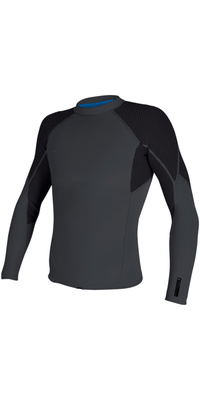 2026 ONeill Hommes Hyperfreak 1.5mm T-shirt à Manches Longues 5288 - Acier Trempé / Graphite