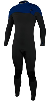 2026 ONeill Hommes Hyperfreak Comp 3/2mm Zipless Combinaison N&eacute;opr&egrave;ne 4970 - Black / Twilight Blue