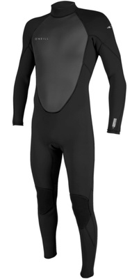 2026 ONeill Mens Reactor-2 3/2mm Back Zip Wetsuit 5040B - Black / Black