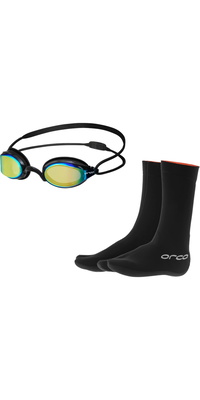 2026 Masque Killa Hydro Mirror Et Bottillons De Natation En Néoprène Hydro D Orca NA3400MA46 - Black