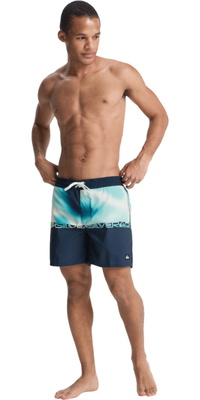 2026 Quiksilver Hommes Everyday Half Jam 16 Boardshorts EQYBS04897 - Dark Navy Wordblock