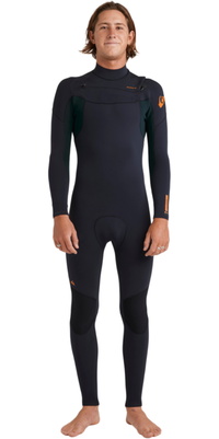 2026 Quiksilver Hommes Everyday Sessions 3/2mm Chest Zip Combinaison N&eacute;opr&egrave;ne 25AW213510 - Jade