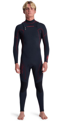 2026 Quiksilver Hommes Mercury 3/2mm Chest Zip Combinaison Néoprène 25AW213505 - Salsa