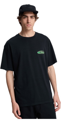 2026 Quiksilver Hommes T-shirt à Manches Courtes Quikglobe EQYZT08295 - Black