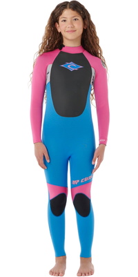 2026 Rip Curl Enfants Omega 4/3mm Back Zip Combinaison N&eacute;opr&egrave;ne 13OBFS - Pink