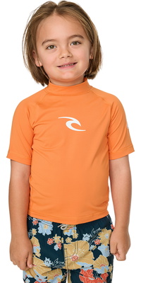 2026 Rip Curl Enfants Débardeur En Lycra à Manches Courtes Waves UPF 136TRV - Vitamin C
