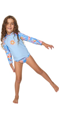 2026 Rip Curl Enfants Surf Magic Rashie Set 13WJRV - Sky Blue