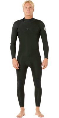 2026 Rip Curl Hommes Dawn Patrol 3/2mm Back Zip Combinaison Néoprène 16UMFS - Black