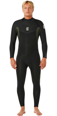 2026 Rip Curl Hommes Dawn Patrol 4/3mm Back Zip Combinaison Néoprène 16TMFS - Deep Cactus