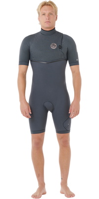 2026 Rip Curl Hommes E-Bomb 2/2mm Zip Free Shorty Combinaison Néoprène 124MSP - Iron