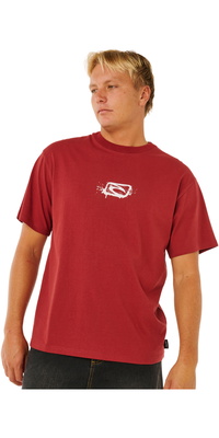 2026 Rip Curl Hommes Medina Inner Vision Spray Tee 0XEMTE - Merlot