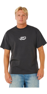 2026 Rip Curl Hommes Medina Inner Vision Spray Tee 0XEMTE - Washed Black