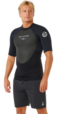 2026 Rip Curl Hommes Omega Veste à Manches Longues 12QMWJ - Black