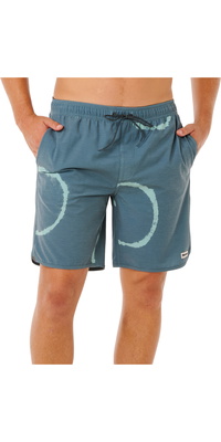 2026 Rip Curl Hommes Boardshort Pacific Rinse Dye Volley 0EEMBO - Moss