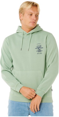 2026 Rip Curl Hommes Icône De Recherche Hoodie 0AKMFL - Aloe