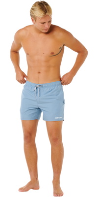 2026 Rip Curl Hommes Short De Surf Streamline Offset Volley 0EQMBO - Faded Denim