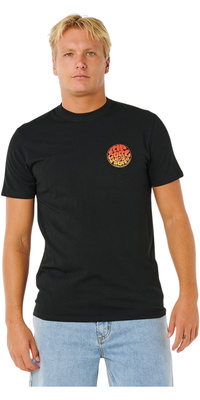 2026 Rip Curl Hommes Wettie Passage Icon Tee 10EMTE - Black