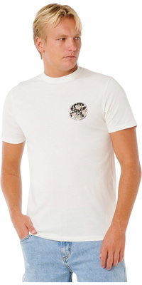 2026 Rip Curl Hommes Wettie Passage Icon Tee 10EMTE - Bone