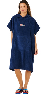 2026 Rip Curl Femmes Icon Hooded Poncho Towel 17OWTO - Dark Navy