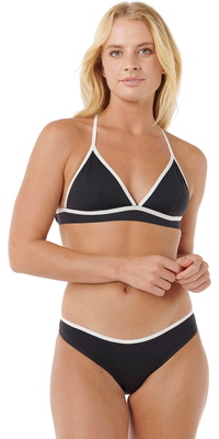2026 Rip Curl Femmes Mirage Fusion Xback Tri Bikini Top 0S7WSW - Black