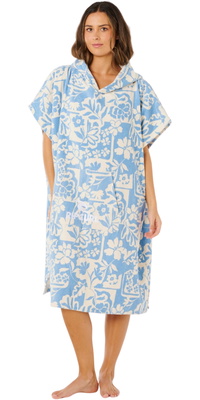 2026 Rip Curl Femmes Serviette Poncho à Capuche Mixte 00VWTO - Blissful Blue